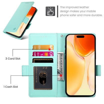 iPhone 16 Plus Magnetic Leather Wallet Case with Card Slots, Stand Function & Full Protection