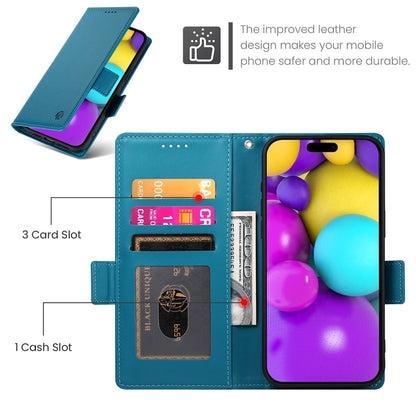 iPhone 16 Magnetic Leather Wallet Case with Card Slots, Stand Function & Full Protection