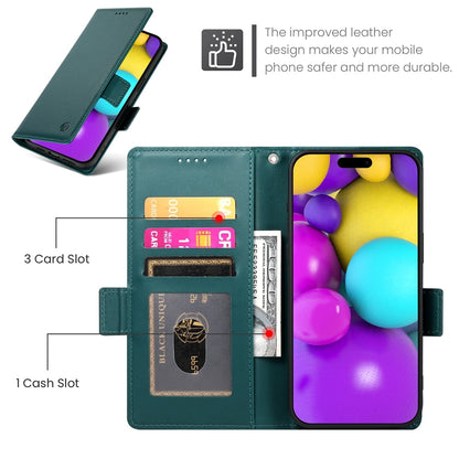 iPhone 16 Magnetic Leather Wallet Case with Card Slots, Stand Function & Full Protection