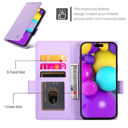 iPhone 16 Magnetic Leather Wallet Case with Card Slots, Stand Function & Full Protection