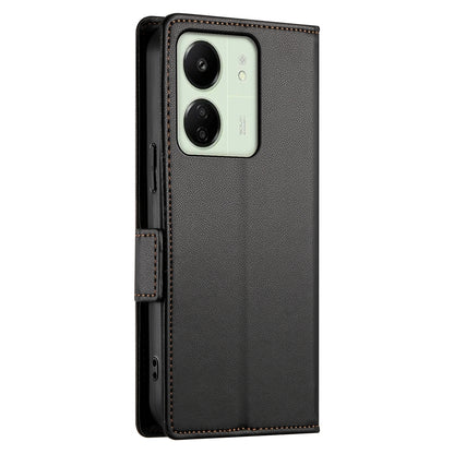 Xiaomi Redmi 13R Magnetic Leather Wallet Case with Card Slots, Stand Function & Full Protection