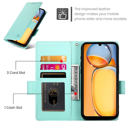 Xiaomi Redmi 13R Magnetic Leather Wallet Case with Card Slots, Stand Function & Full Protection