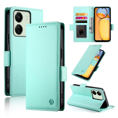 Xiaomi Redmi 13R Magnetic Leather Wallet Case with Card Slots, Stand Function & Full Protection