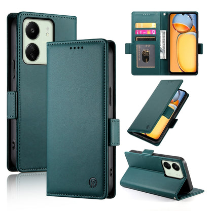 Xiaomi Redmi 13C 4G Magnetic Leather Wallet Case with Card Slots, Stand Function & Full Protection