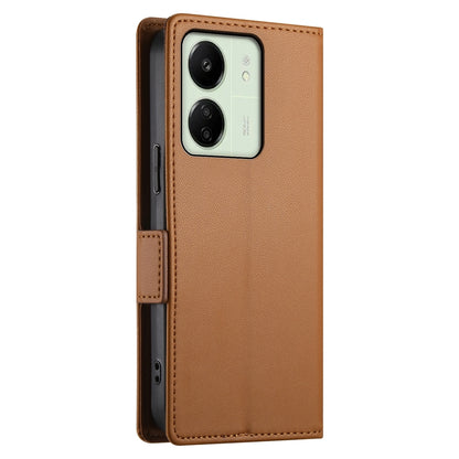 Xiaomi Redmi 13R Magnetic Leather Wallet Case with Card Slots, Stand Function & Full Protection