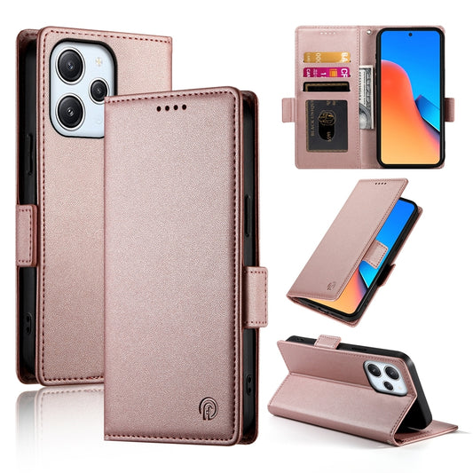 Xiaomi Redmi Note 12R Magnetic Leather Wallet Case with Card Slots, Stand Function & Full Protection