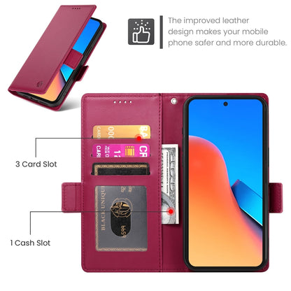 Xiaomi Redmi Note 12R Magnetic Leather Wallet Case with Card Slots, Stand Function & Full Protection