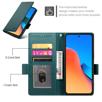 Xiaomi Redmi Note 12R Magnetic Leather Wallet Case with Card Slots, Stand Function & Full Protection