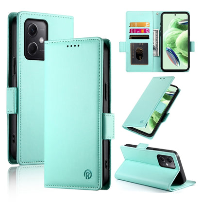 Xiaomi Redmi Note 12 Global India Magnetic Leather Wallet Case with Card Slots, Stand Function & Full Protection