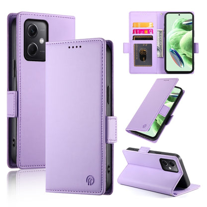 Xiaomi Redmi Note 12 Global India Magnetic Leather Wallet Case with Card Slots, Stand Function & Full Protection
