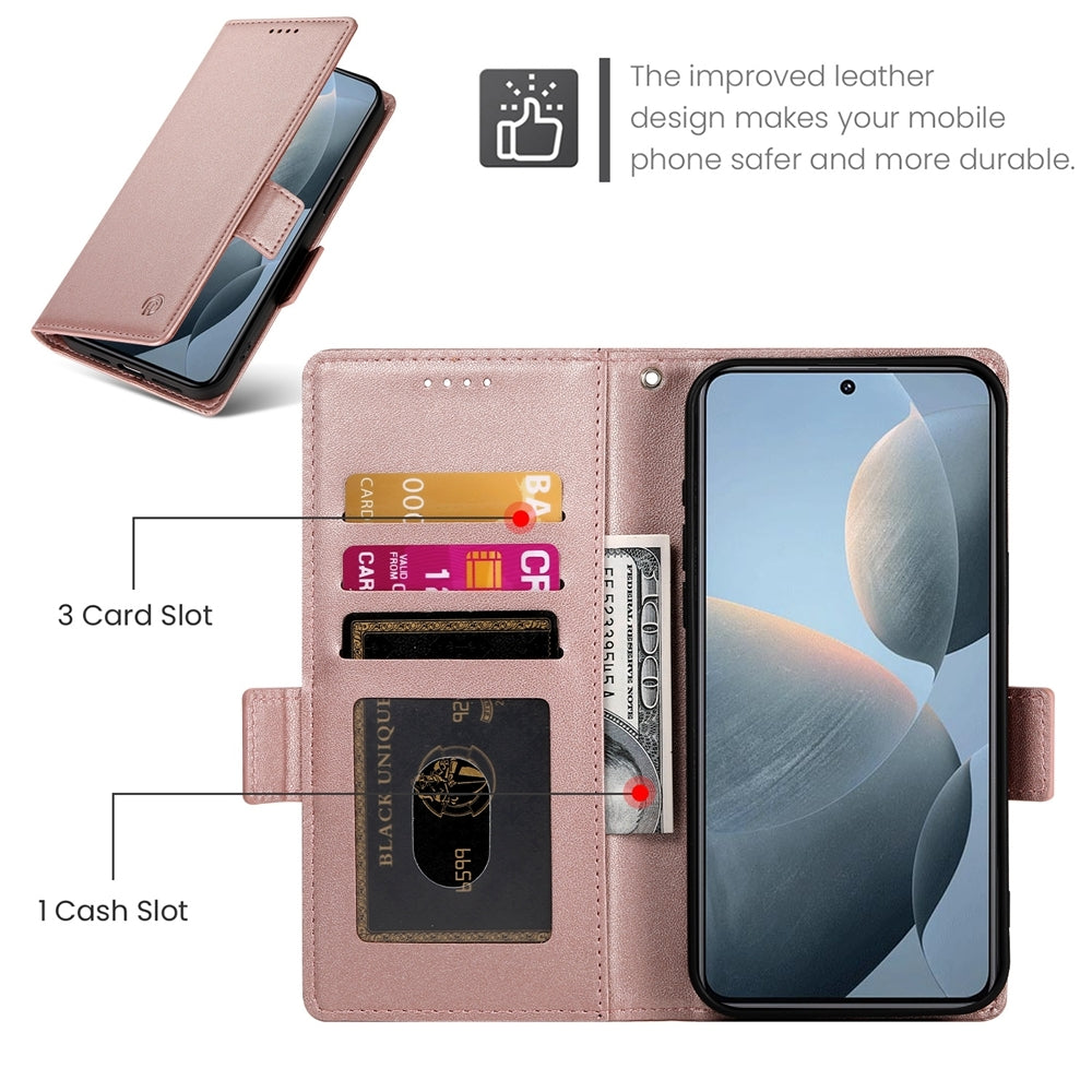 Xiaomi Poco X6 Pro 5G Global Magnetic Leather Wallet Case with Card Slots, Stand Function & Full Protection