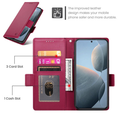 Xiaomi Poco X6 Pro 5G Global Magnetic Leather Wallet Case with Card Slots, Stand Function & Full Protection