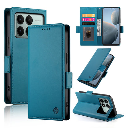 Xiaomi Poco X6 Pro 5G Global Magnetic Leather Wallet Case with Card Slots, Stand Function & Full Protection
