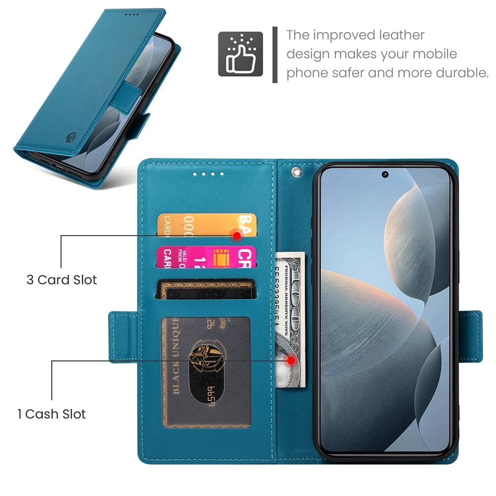 Xiaomi Poco X6 Pro 5G Global Magnetic Leather Wallet Case with Card Slots, Stand Function & Full Protection
