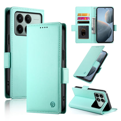 Xiaomi Poco X6 Pro 5G Global Magnetic Leather Wallet Case with Card Slots, Stand Function & Full Protection