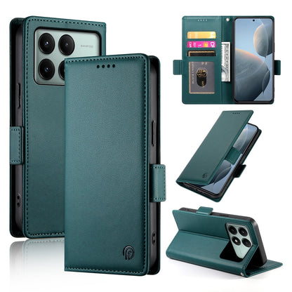 Xiaomi Poco X6 Pro 5G Global Magnetic Leather Wallet Case with Card Slots, Stand Function & Full Protection