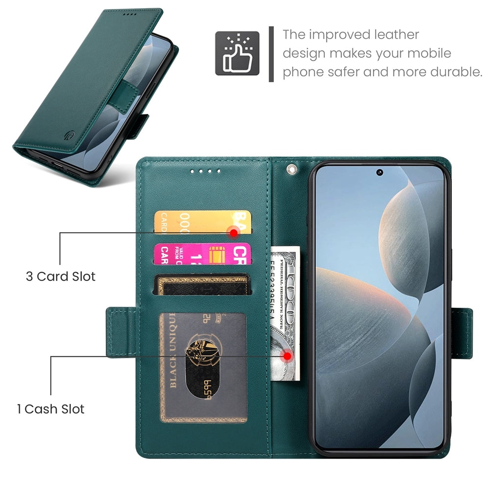Xiaomi Poco X6 Pro 5G Global Magnetic Leather Wallet Case with Card Slots, Stand Function & Full Protection