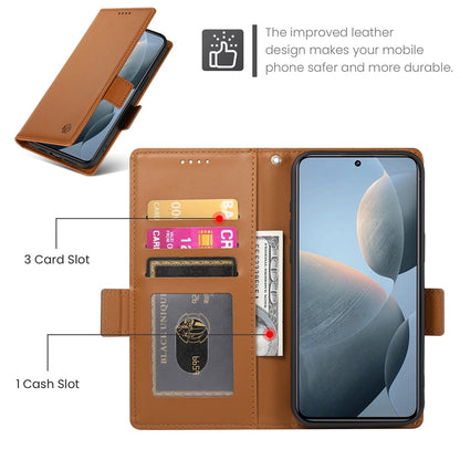 Xiaomi Poco X6 Pro 5G Global Magnetic Leather Wallet Case with Card Slots, Stand Function & Full Protection