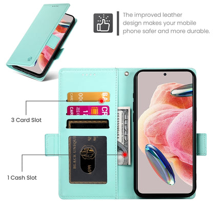 Xiaomi Redmi Note 12 4G Global Magnetic Leather Wallet Case with Card Slots, Stand Function & Full Protection