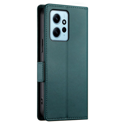 Xiaomi Redmi Note 12 4G Global Magnetic Leather Wallet Case with Card Slots, Stand Function & Full Protection