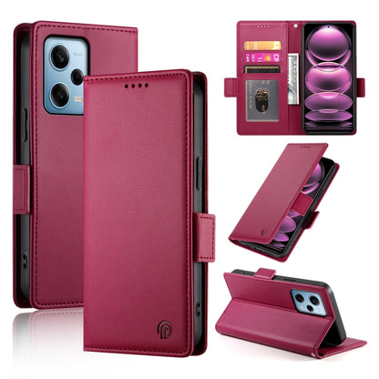 Xiaomi Redmi Note 12 Pro Speed Magnetic Leather Wallet Case with Card Slots, Stand Function & Full Protection