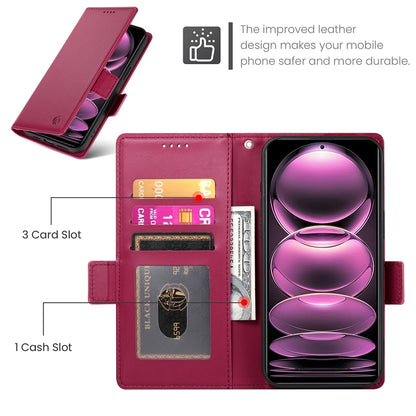 Xiaomi Redmi Note 12 Pro Speed Magnetic Leather Wallet Case with Card Slots, Stand Function & Full Protection