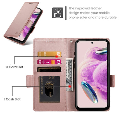 Xiaomi Redmi Note 12S 4G Magnetic Leather Wallet Case with Card Slots, Stand Function & Full Protection