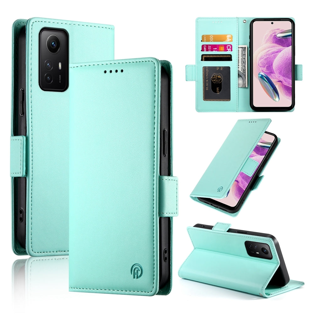 Xiaomi Redmi Note 12S 4G Magnetic Leather Wallet Case with Card Slots, Stand Function & Full Protection