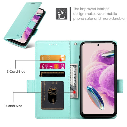 Xiaomi Redmi Note 12S 4G Magnetic Leather Wallet Case with Card Slots, Stand Function & Full Protection