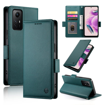 Xiaomi Redmi Note 12S 4G Magnetic Leather Wallet Case with Card Slots, Stand Function & Full Protection