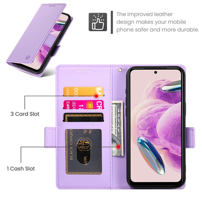 Xiaomi Redmi Note 12S 4G Magnetic Leather Wallet Case with Card Slots, Stand Function & Full Protection
