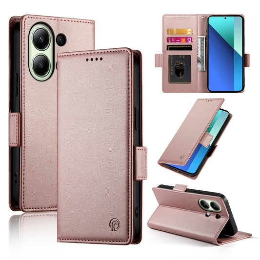 Xiaomi Redmi Note 13 4G Magnetic Leather Wallet Case with Card Slots, Stand Function & Full Protection