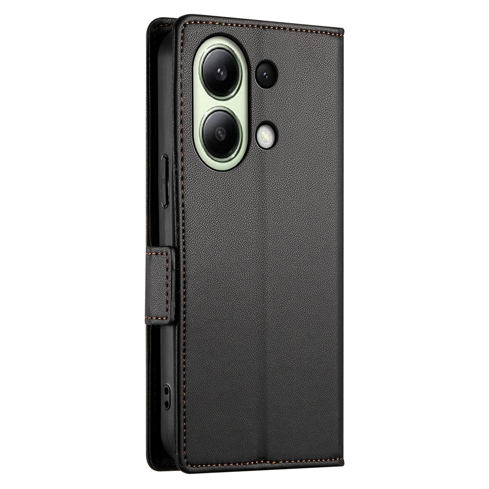 Xiaomi Redmi Note 13 4G Magnetic Leather Wallet Case with Card Slots, Stand Function & Full Protection