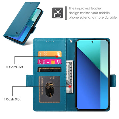 Xiaomi Redmi Note 13 4G Magnetic Leather Wallet Case with Card Slots, Stand Function & Full Protection