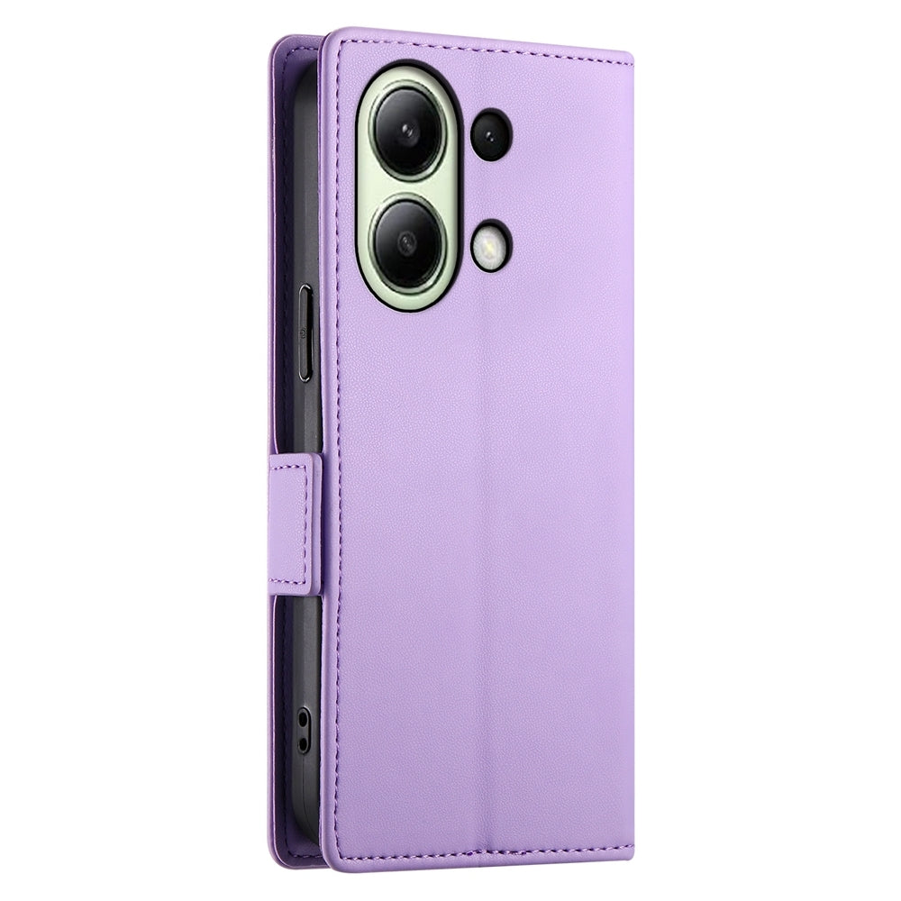 Xiaomi Redmi Note 13 4G Magnetic Leather Wallet Case with Card Slots, Stand Function & Full Protection