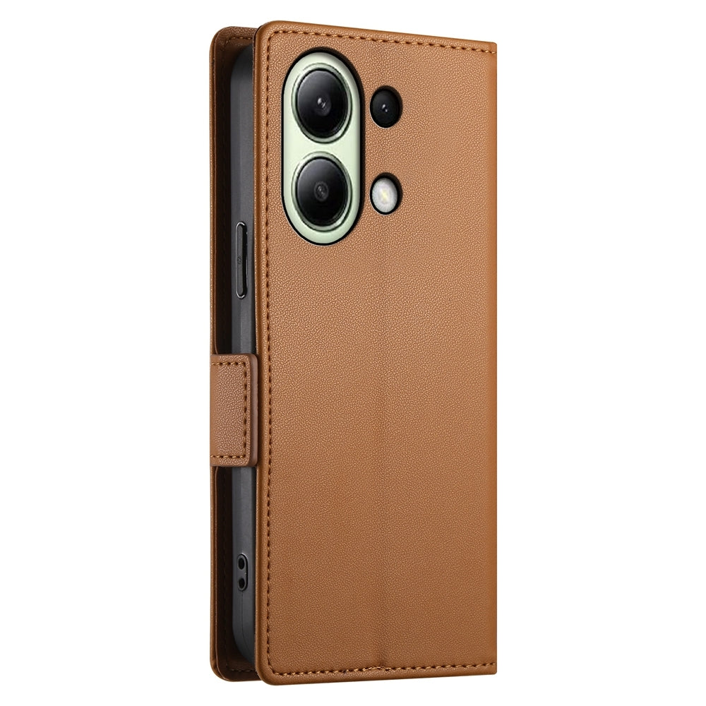 Xiaomi Redmi Note 13 4G Magnetic Leather Wallet Case with Card Slots, Stand Function & Full Protection