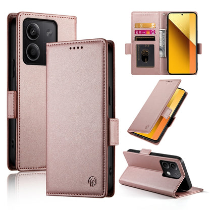 Xiaomi Redmi Note 13 5G Magnetic Leather Wallet Case with Card Slots, Stand Function & Full Protection