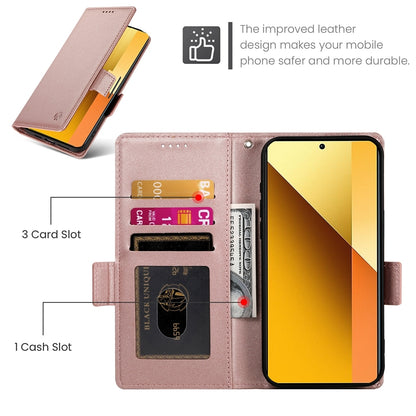 Xiaomi Redmi Note 13 5G Magnetic Leather Wallet Case with Card Slots, Stand Function & Full Protection