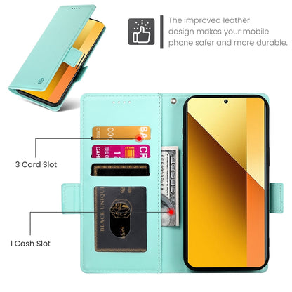 Xiaomi Redmi Note 13 5G Magnetic Leather Wallet Case with Card Slots, Stand Function & Full Protection