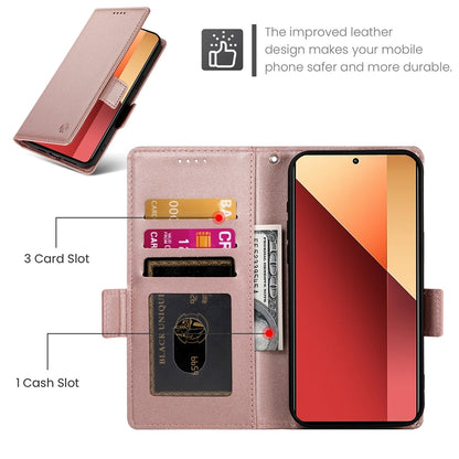 Xiaomi Redmi Note 13 Pro 4G Magnetic Leather Wallet Case with Card Slots, Stand Function & Full Protection