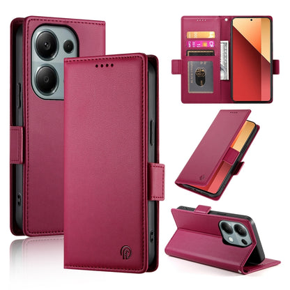 Xiaomi Redmi Note 13 Pro 4G Magnetic Leather Wallet Case with Card Slots, Stand Function & Full Protection