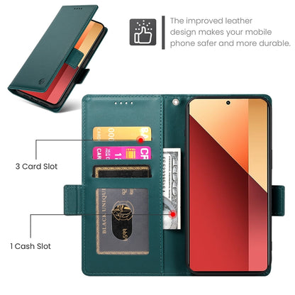 Xiaomi Redmi Note 13 Pro 4G Magnetic Leather Wallet Case with Card Slots, Stand Function & Full Protection