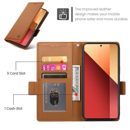 Xiaomi Redmi Note 13 Pro 4G Magnetic Leather Wallet Case with Card Slots, Stand Function & Full Protection