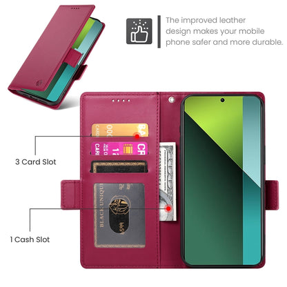 Xiaomi Redmi Note 13 Pro 5G Magnetic Leather Wallet Case with Card Slots, Stand Function & Full Protection