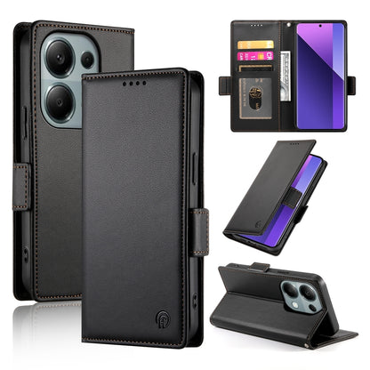 Xiaomi Redmi Note 13 Pro+ Magnetic Leather Wallet Case with Card Slots, Stand Function & Full Protection