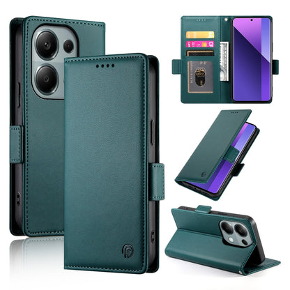 Xiaomi Redmi Note 13 Pro+ Magnetic Leather Wallet Case with Card Slots, Stand Function & Full Protection