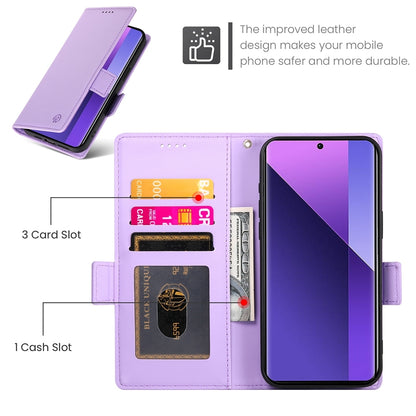 Xiaomi Redmi Note 13 Pro+ Magnetic Leather Wallet Case with Card Slots, Stand Function & Full Protection