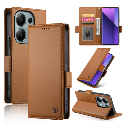 Xiaomi Redmi Note 13 Pro+ Magnetic Leather Wallet Case with Card Slots, Stand Function & Full Protection