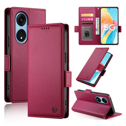 OPPO A1 Pro Magnetic Leather Wallet Case with Card Slots, Stand Function & Full Protection