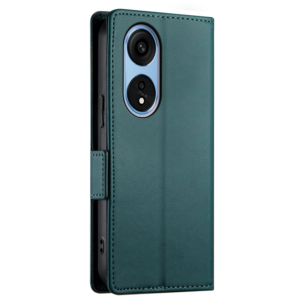 OPPO Reno8 T 5G Magnetic Leather Wallet Case with Card Slots, Stand Function & Full Protection